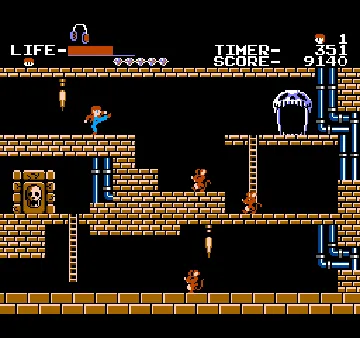 Goonies (Japan) screen shot game playing